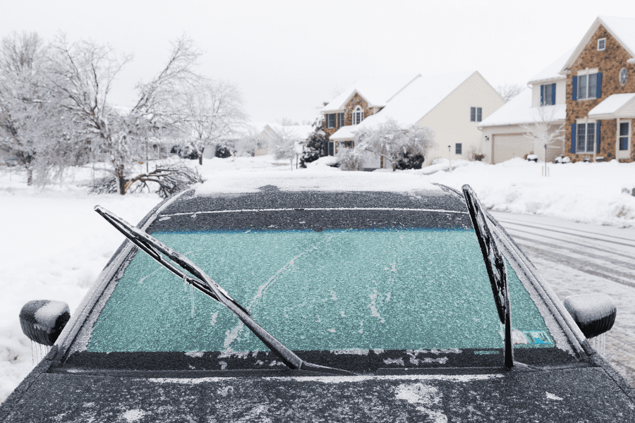 Car and Home in Winter